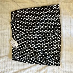 Brand New With Tags J. Crew Black And White Skirt Size 8”